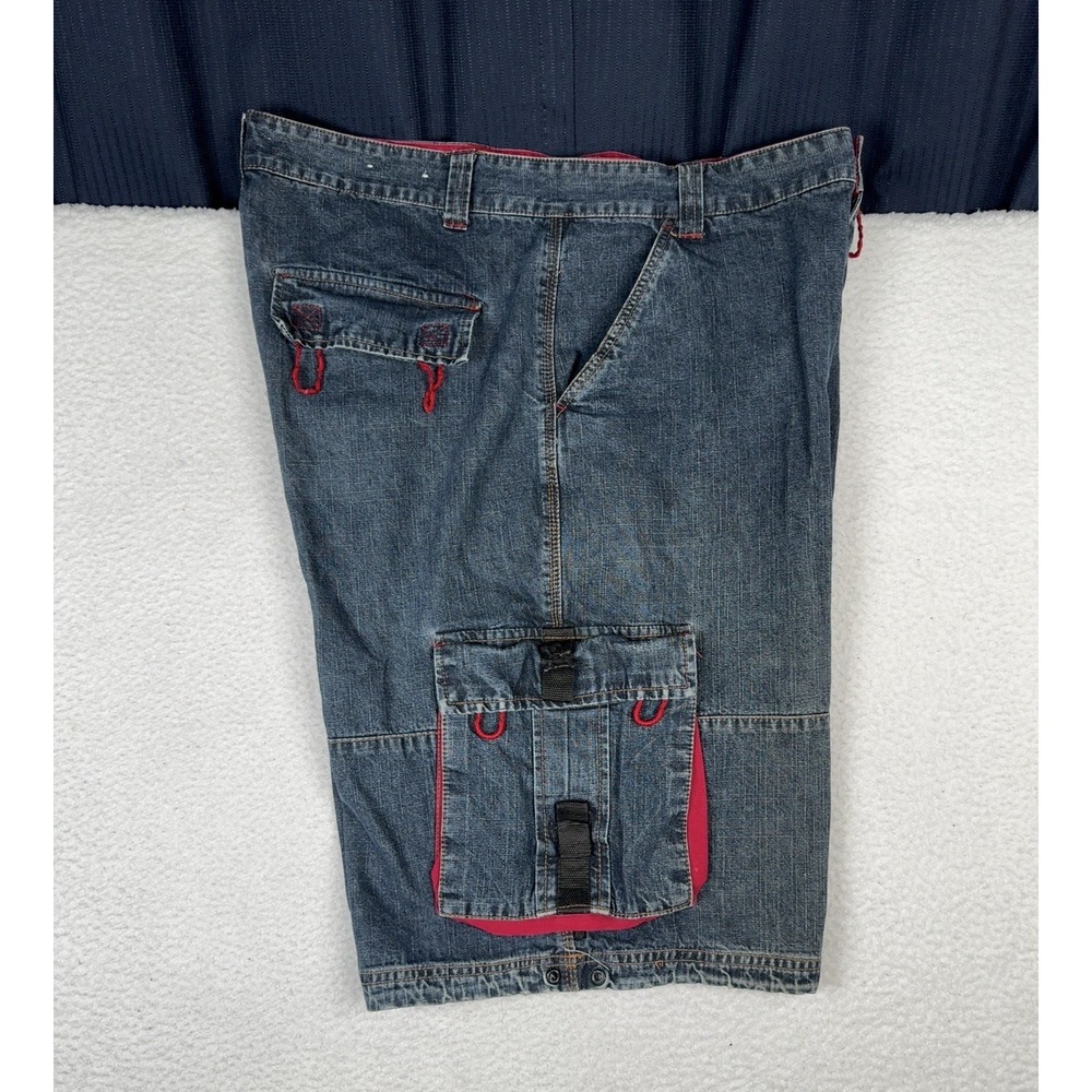 Vintage MACHINE Denim Cargo Shorts Y2K - Men's 38 (Fits 37) - Read